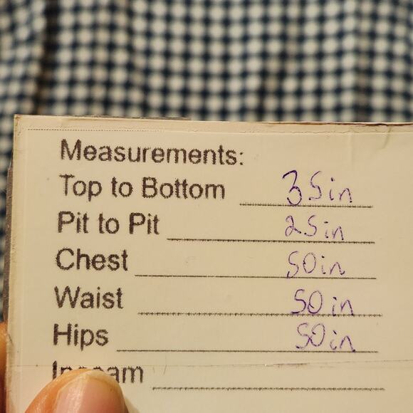 Old Navy Gingham Dress Womens XL Blue White Mini Linen Blend Cottagecore NWT - Picture 6 of 10